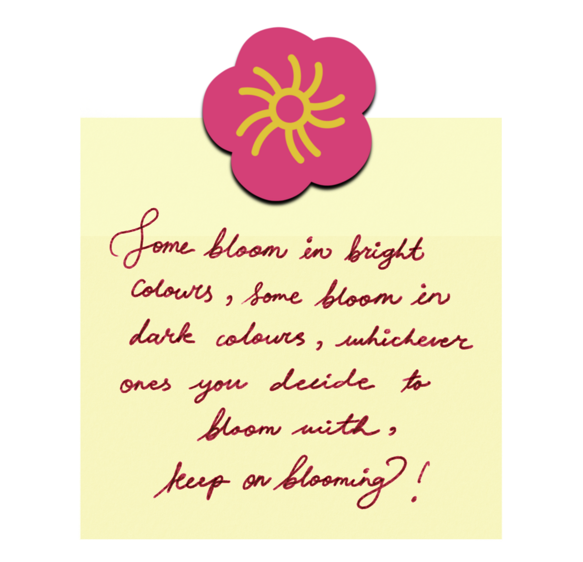 secret blooming note~